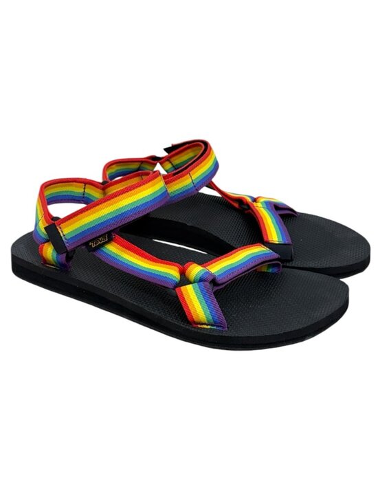 Teva Other - NWOT Teva Original Universal Rainbow Pride Strappy Water Sandals Men's Size 12